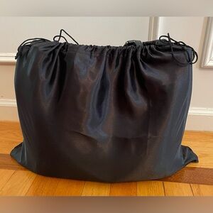 Black Drawstring Satin Dust Bag